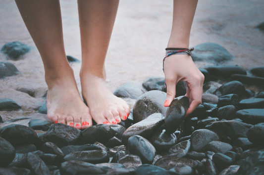 feet and stones image